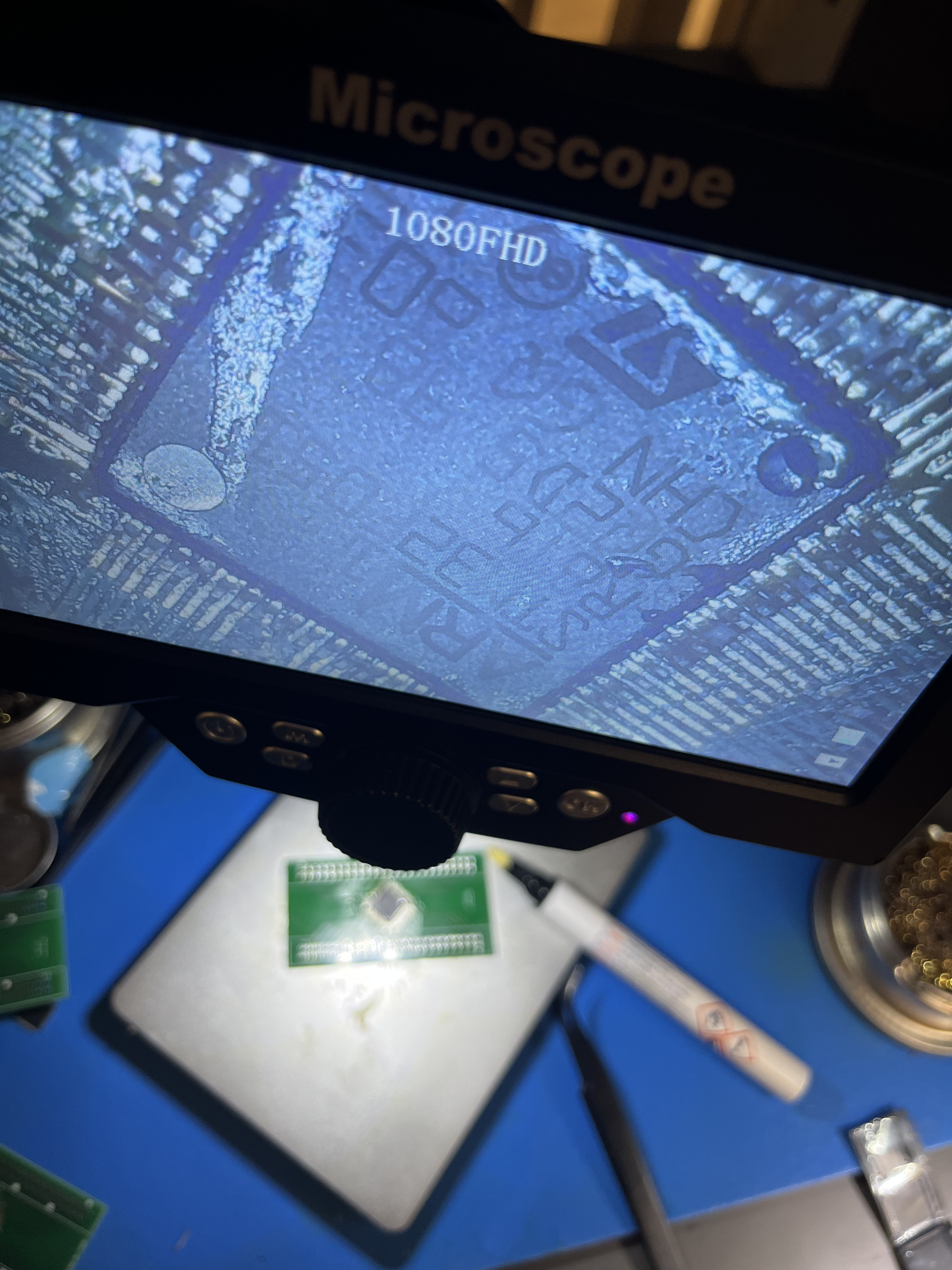 Camera view for soldering